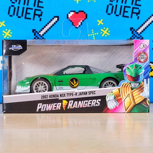 Jada Power Rangers 2002 Honda NSX Type-R Japan Spec Green Ranger 1:32 Diecast - Picture 1 of 4
